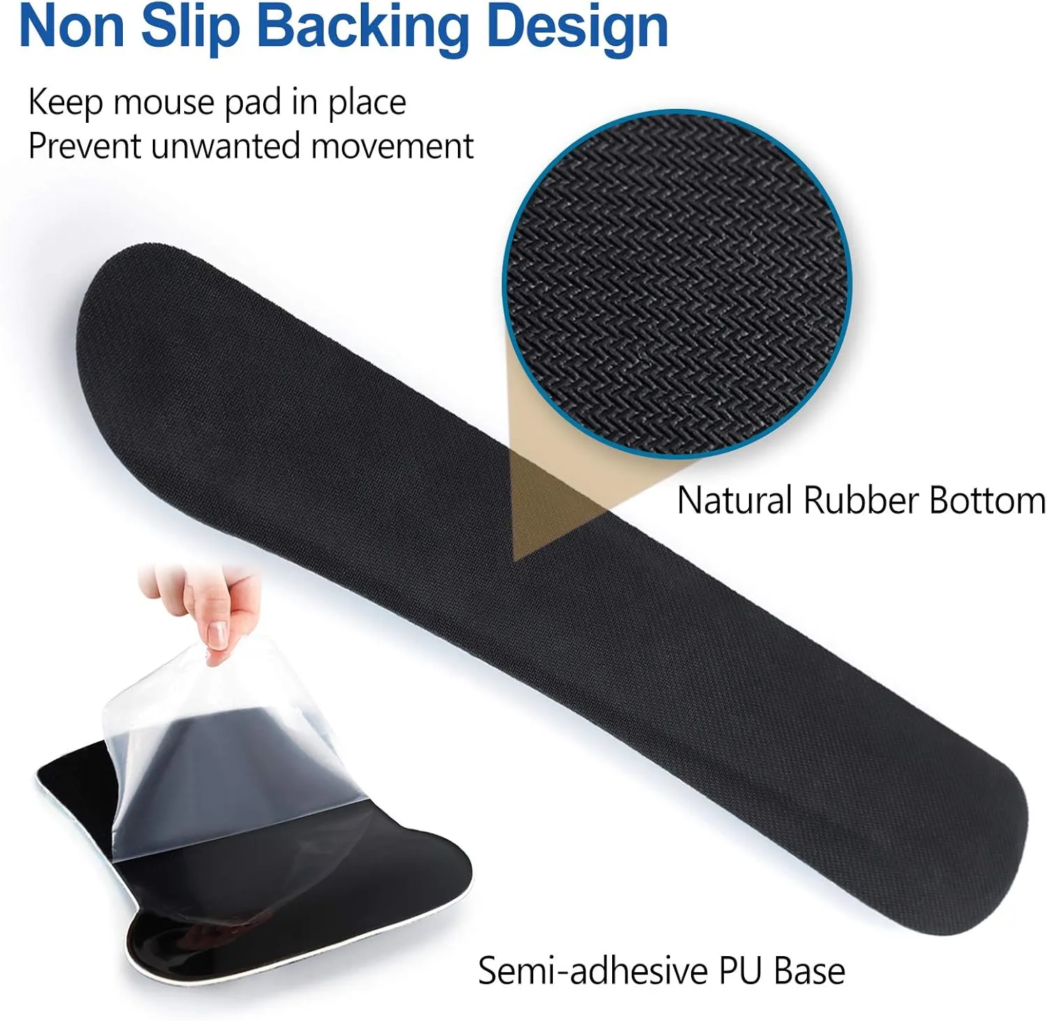ArtSo Keyboard Wrist Rest and Mouse Pad with Wrist Support, Ergonomic Mouse Pad, Durable Comfortable Lightweight for Easy Typing Pain Relief, Memory Foam Keyboard Mousepad Set, Blue Marble