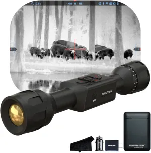 ATN Thor LTV 640 Smart HD Thermal Scope with 640x480, 12 Micron Sensor | Magnification, Video Recording, One Shot Zero | Exclusive Signature Series Kit
