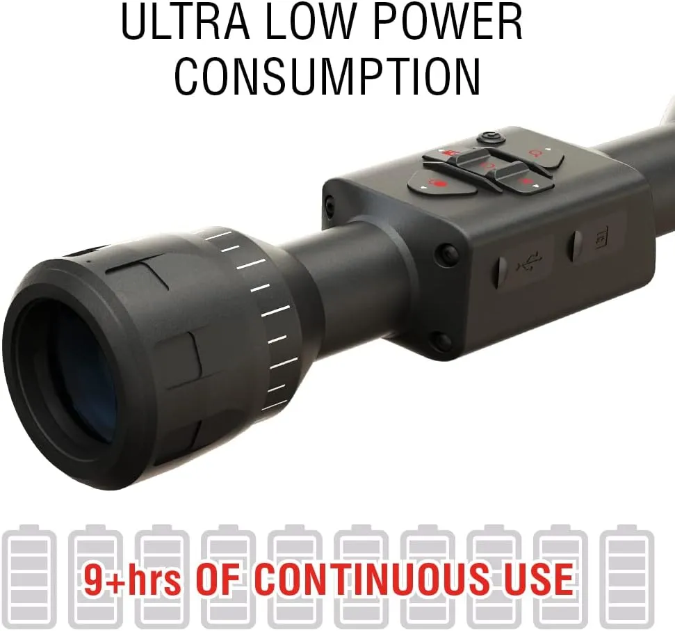 ATN Thor LTV 640 Smart HD Thermal Scope with 640x480, 12 Micron Sensor | Magnification, Video Recording, One Shot Zero | Exclusive Signature Series Kit