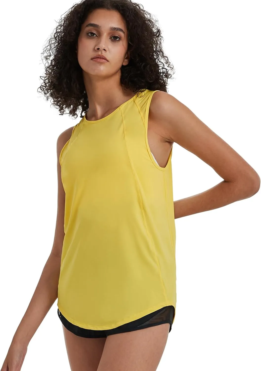 Attifall Women's Workout Tops for Women Cool-Dry Sleeveless Mesh Exercise Running Shirts Athletic Tops for Women