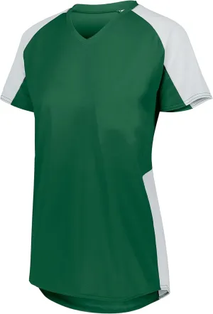 Augusta Sportswear Women's Ladies Cutter Softball Jersey: Stylish and Lightweight V-Neck Tee Active Comfort