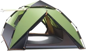 Automatic Tent Outdoor 3 People - 4 People Speed Open, Portable Field Thickening Rainproof Beach Family Camping Equipment