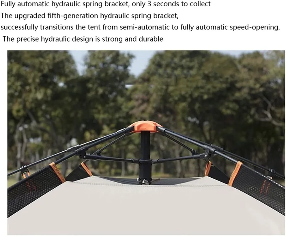 Automatic Tent Outdoor 3 People - 4 People Speed Open, Portable Field Thickening Rainproof Beach Family Camping Equipment