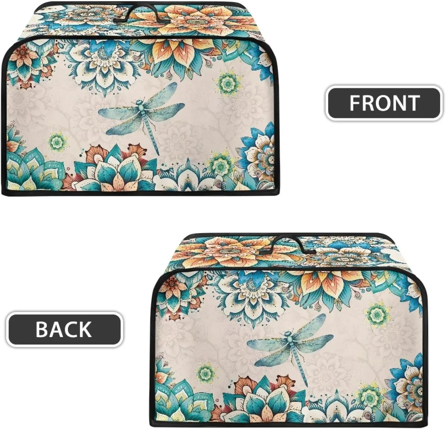 Azetc Slow Cooker Dust Cover Dragonfly Slow Cooker Carrying Bag Mesh Pocket for Home Decor Accessories Air Fryer Cover Dust Cover