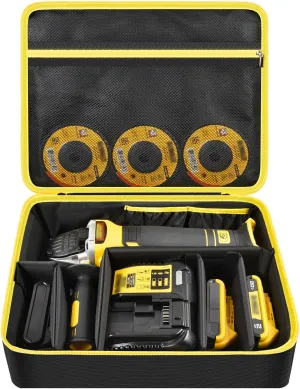 Bag Compatible with DEWALT 20V MAX* Angle Grinder Tool (DCG413B), Also Fit for FLEXVOLT ADVANTAGE Brushless Cordless (DCG416B), Storage Hold Battery Pack, Charger, Glass Cutting Disc (Box Only)