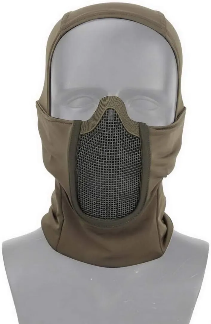 Balaclava Mesh Mask with Full Face Cover Anti-dust Windproof for Paintball Airsoft