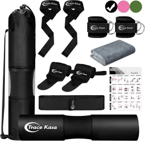 Barbell Pad Set: Hip Thrusts Pad for Squats Weight Lifting Gym Equipment Accessories