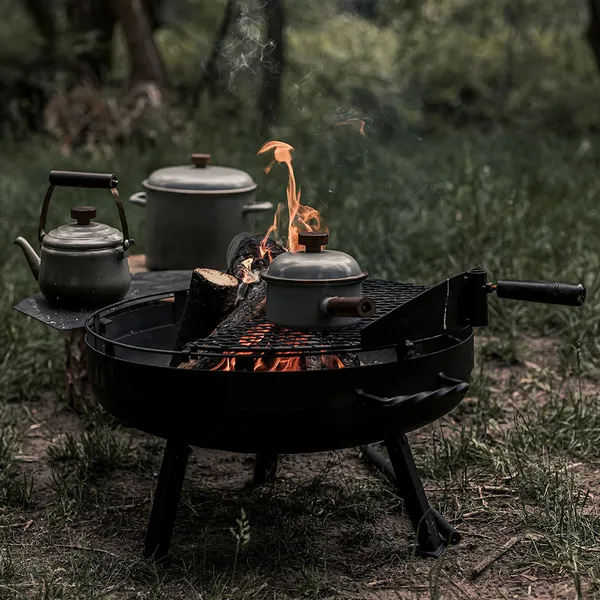 Barebones Cowboy Fire Pit Grill - 23''