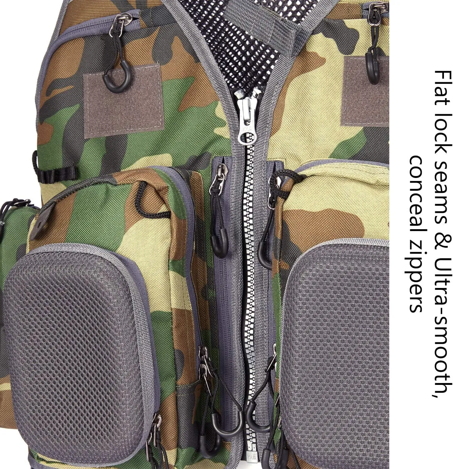 BASSDASH Fly Fishing Vest Multi Pocket Waistcoat Adjustable Size Gifts for Men Women
