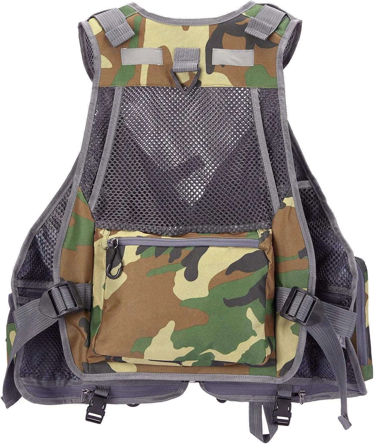 BASSDASH Fly Fishing Vest Multi Pocket Waistcoat Adjustable Size Gifts for Men Women