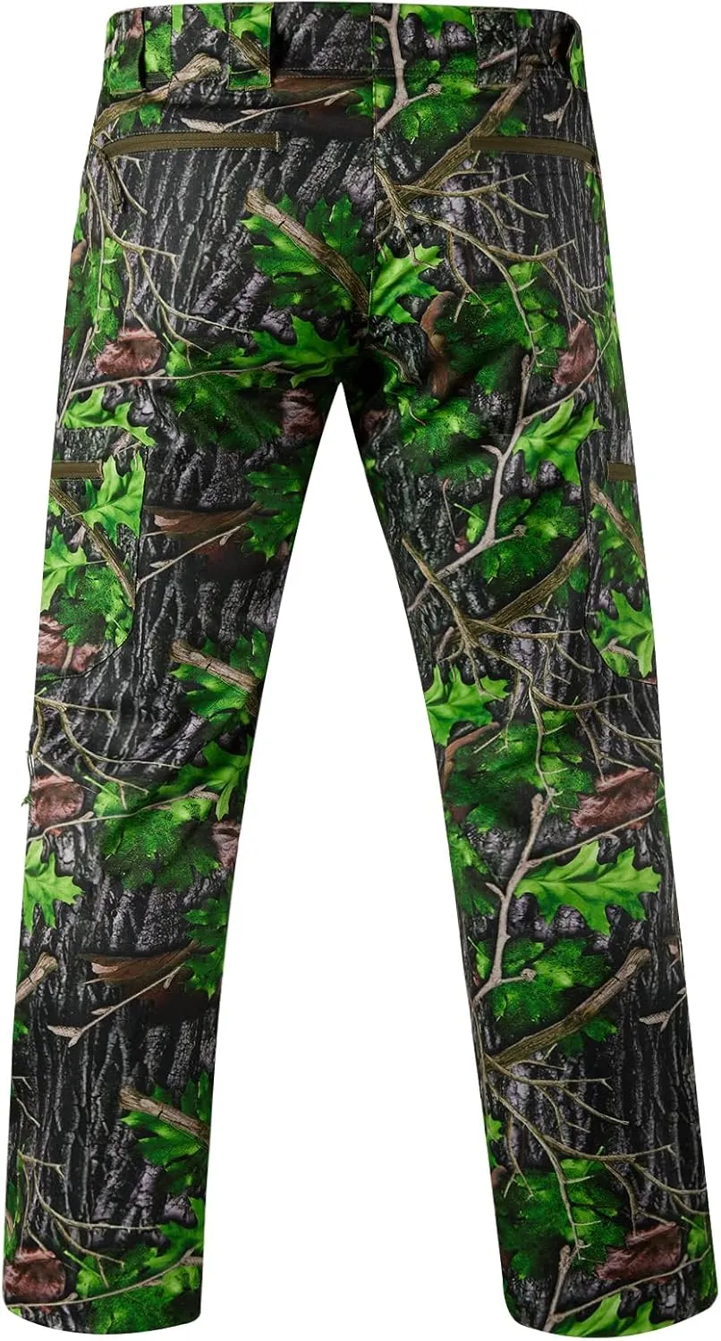 BASSDASH Men’s Lightweight Hunting Pants 4-Way Stretch Breathable Water Resistant for Turkey Early Season Spring Summer