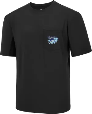 BASSDASH Men’s UPF 50  Fishing Graphic T-Shirts Pocket Short Sleeve Shirt Quick Dry UV Sun Protection Casual Outdoor FS46M