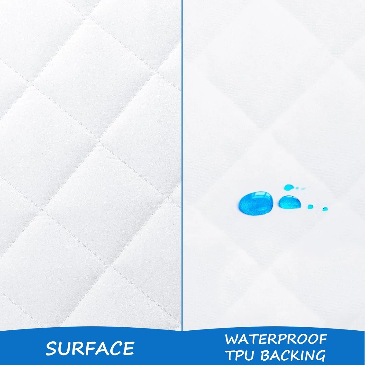 Bassinet Mattress Pad Cover Fit for Graco Travel Lite Crib/Guava Lotus/Maxi-COSI Swift Lightweight Portable, Waterproof Bassinet Mattress Protector Quilted (20" x 28") 2 Pack