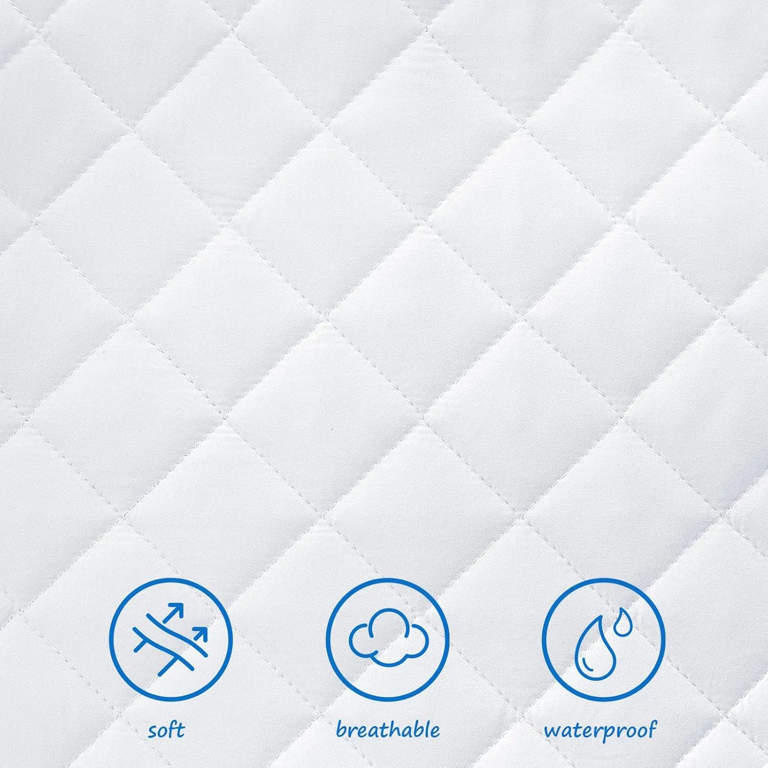 Bassinet Mattress Pad Cover Fit for Graco Travel Lite Crib/Guava Lotus/Maxi-COSI Swift Lightweight Portable, Waterproof Bassinet Mattress Protector Quilted (20" x 28") 2 Pack
