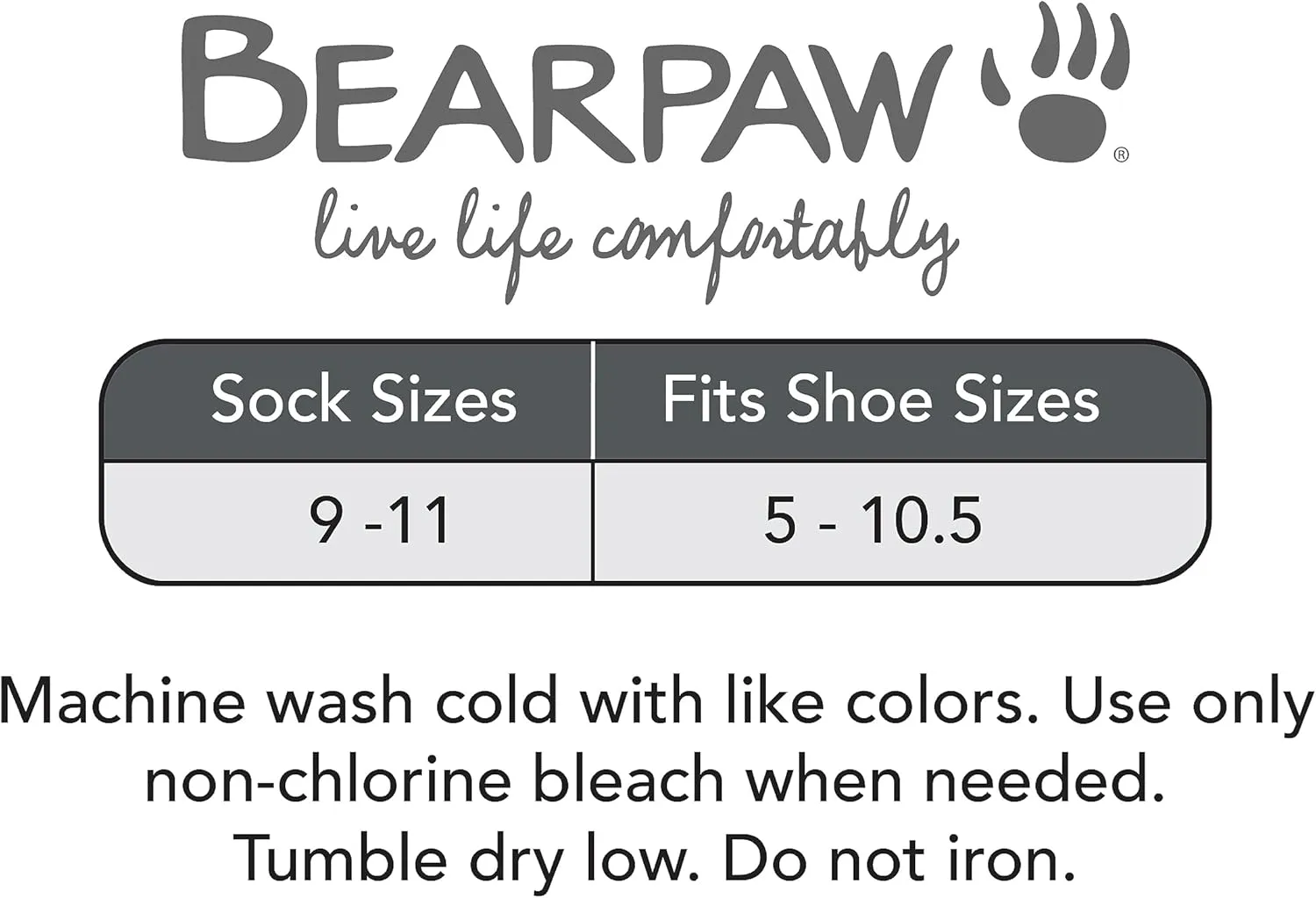 BEARPAW 4 Pair Pack Cozy Super Soft Lounge Socks Multi Pattern Crew Socks