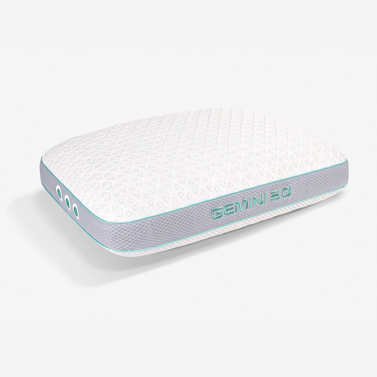 Bedgear Gemini Performance Pillow - Size 2.0 - Firm Support Pillow for Neutral/Warm Sleepers - Moisture Wicking and Cooling Dual Sided Pillow