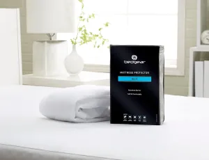 Bedgear Queen Basic Mattress Protector - Lightweight, Noiseless, and Waterproof Fabric Cover for Bed - Washable and Breathable Mattress Pad - Protects Against Stains