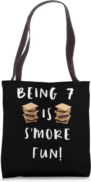 Being 7 Is S'More Fun Camping Campfire Treat Tote Bag