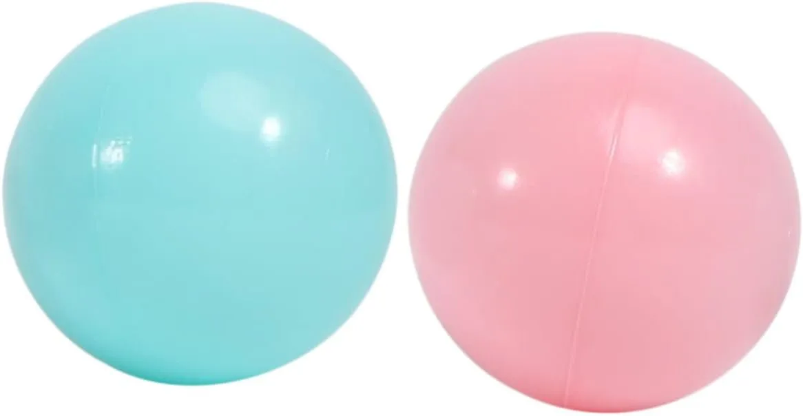 BESPORTBLE 100Pcs Ocean Balls for Crush Bath Balls Macaron Mixed Colors for Play Tents and Pool Fun Safe Plastic Mesh Bag Included