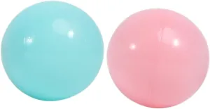 BESPORTBLE 100Pcs Ocean Balls for Crush Bath Balls Macaron Mixed Colors for Play Tents and Pool Fun Safe Plastic Mesh Bag Included