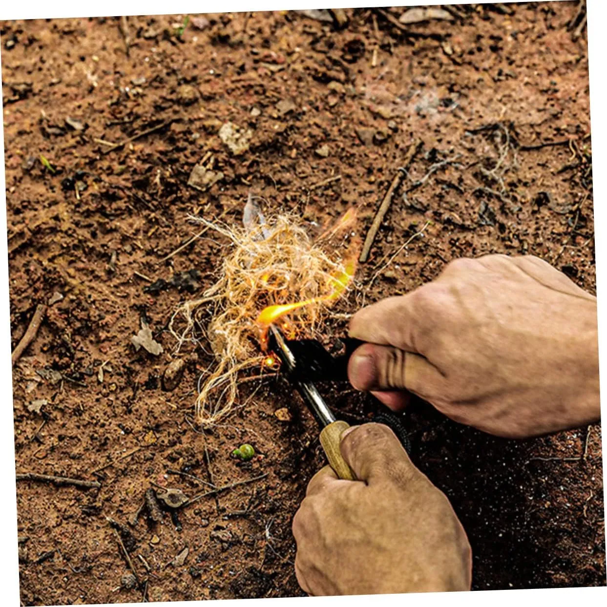 BESPORTBLE 2sets Camping Fire Starter Ropes Survival Wick Lighter for Outdoor Hiking Rope 10pcs*2