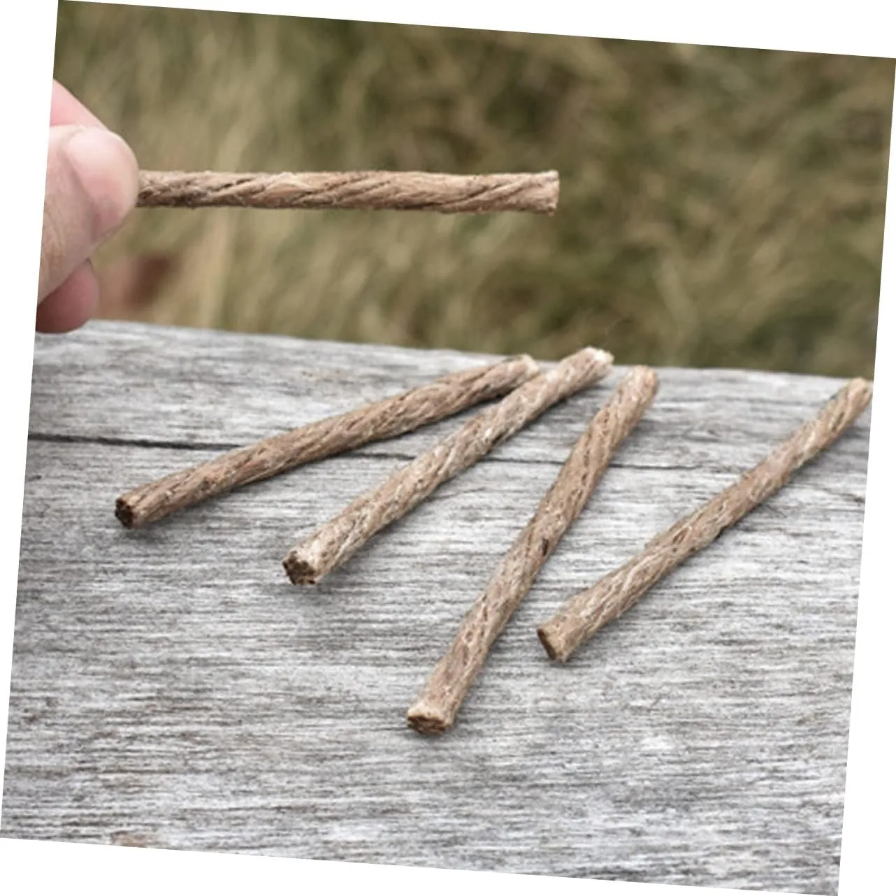 BESPORTBLE 3sets Camp Fire Cooking Equipment Grill Lighter Camping Life Rope Fire Starter Rope Portable Rope 30pcs*3