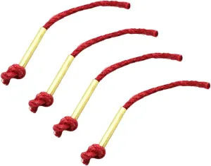 BESPORTBLE Outdoor Camping Fire Rope 4 Pack Waxed Red Rope Metal Sleeve for Quick Start