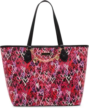 Betsey Johnson Graffiti Love Tote, Black Multi