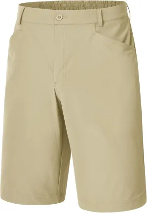 BGOWATU Men's Golf Shorts Stretch Casual Dress Work Shorts Hiking Shorts with 4 Pockets 11 Inch Inseam Lightweight