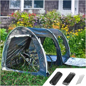 Bicycle Tent with Ventilation Mesh Motorcycle Tent with 210D Oxford Fabric PU4000 Waterproof Portable Storage Sheds Bicycle Tent