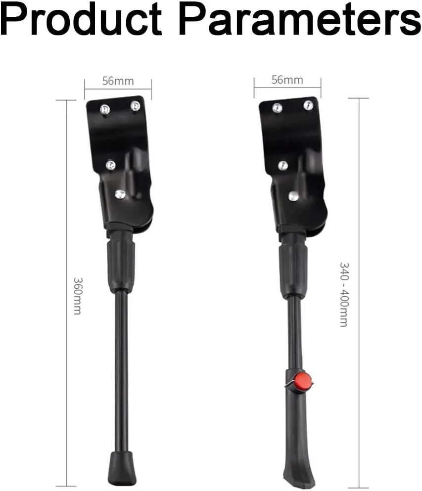 Bike Kickstand for Orbea Berria 2018, Adjustable Bicycle Kickstand, Suit Mountain Bike, Concealed Spring-Loaded Latch, Aluminum Rear Side Bicycle Stand,C