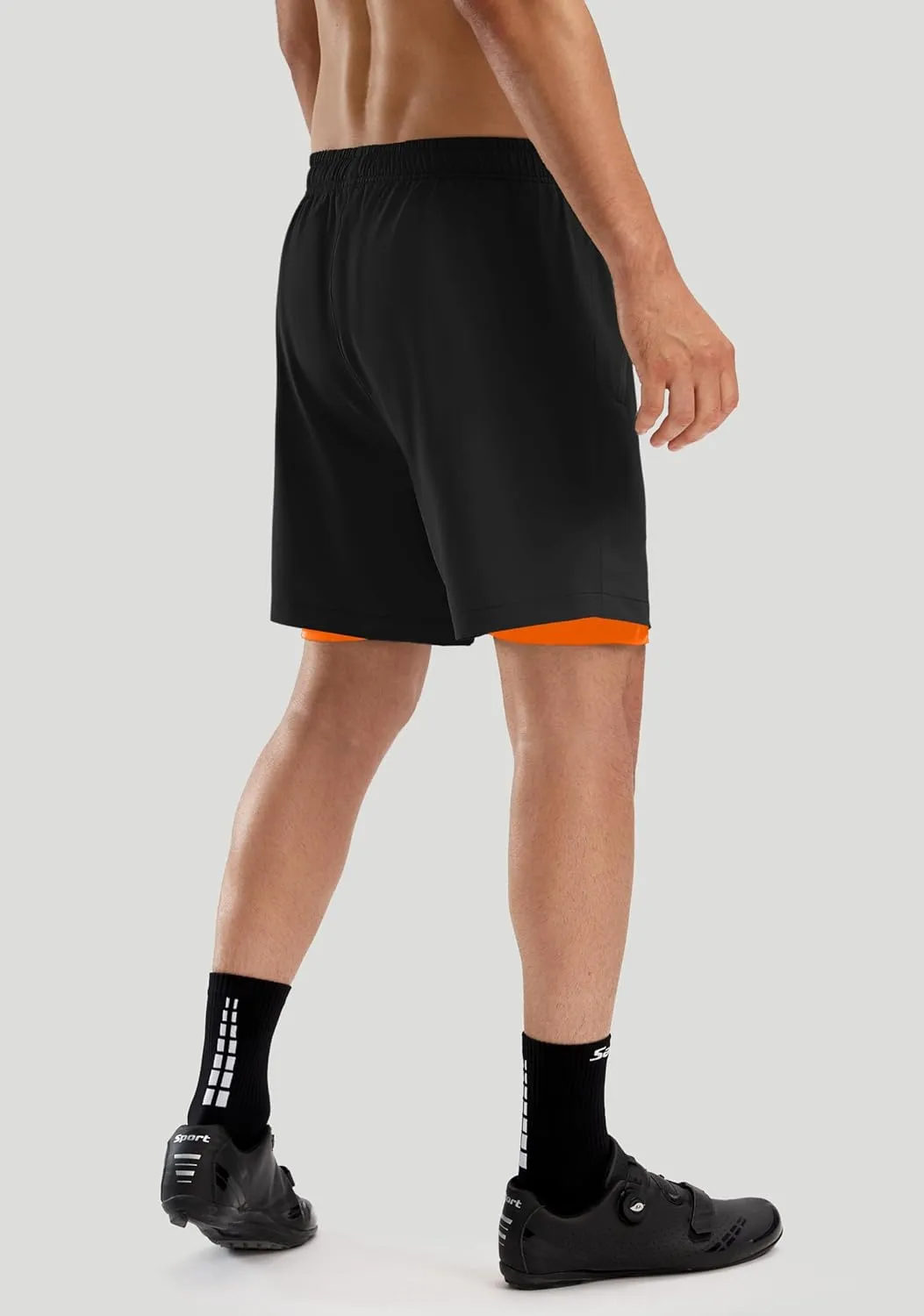 Bikewa Men's Mountain Bike Shorts 3D Padded Loose-fit Riding Biking Cycling Bicycle Biker Shorts for Men Zipper Pockets