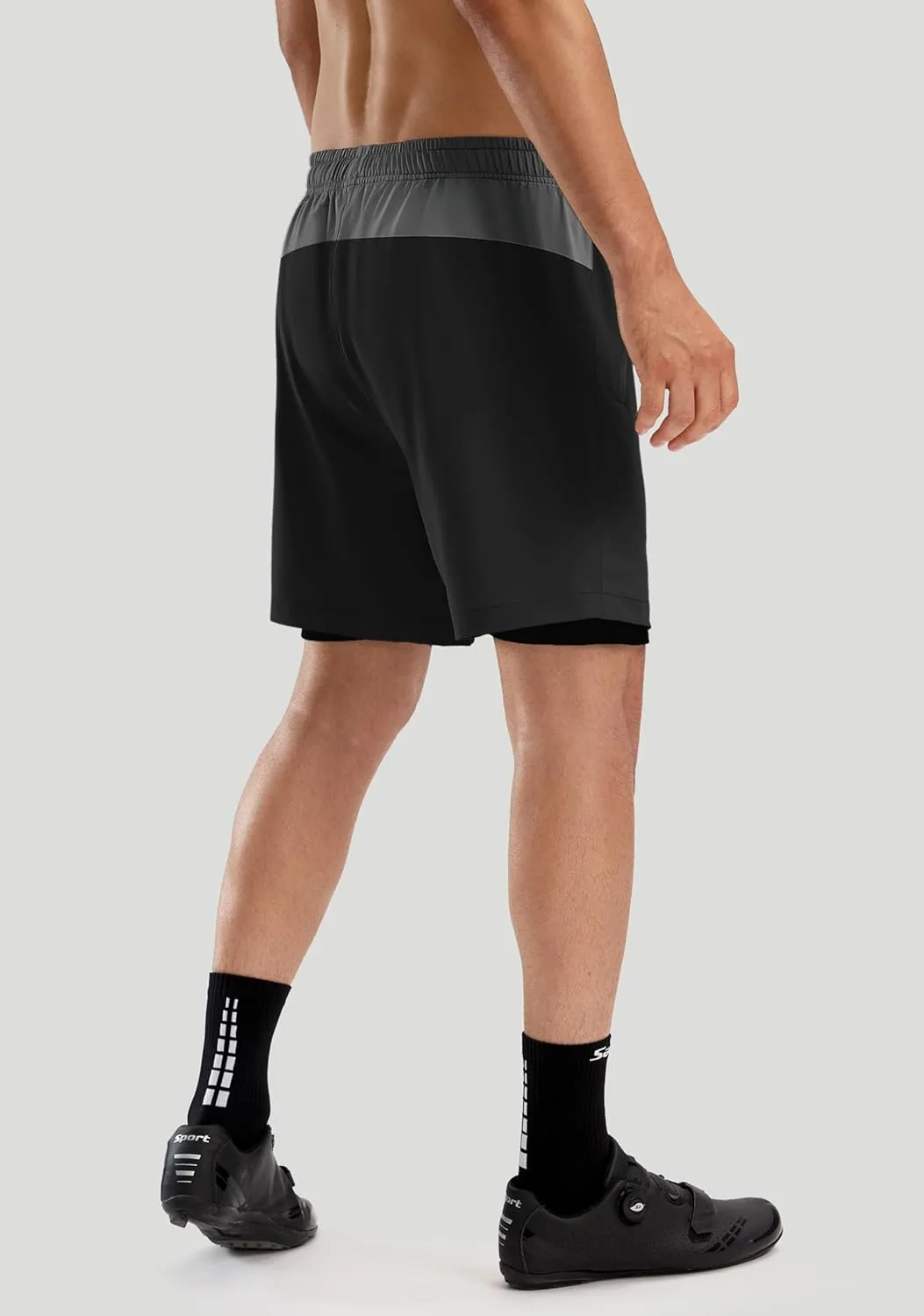 Bikewa Men's Mountain Bike Shorts 3D Padded Loose-fit Riding Biking Cycling Bicycle Biker Shorts for Men Zipper Pockets
