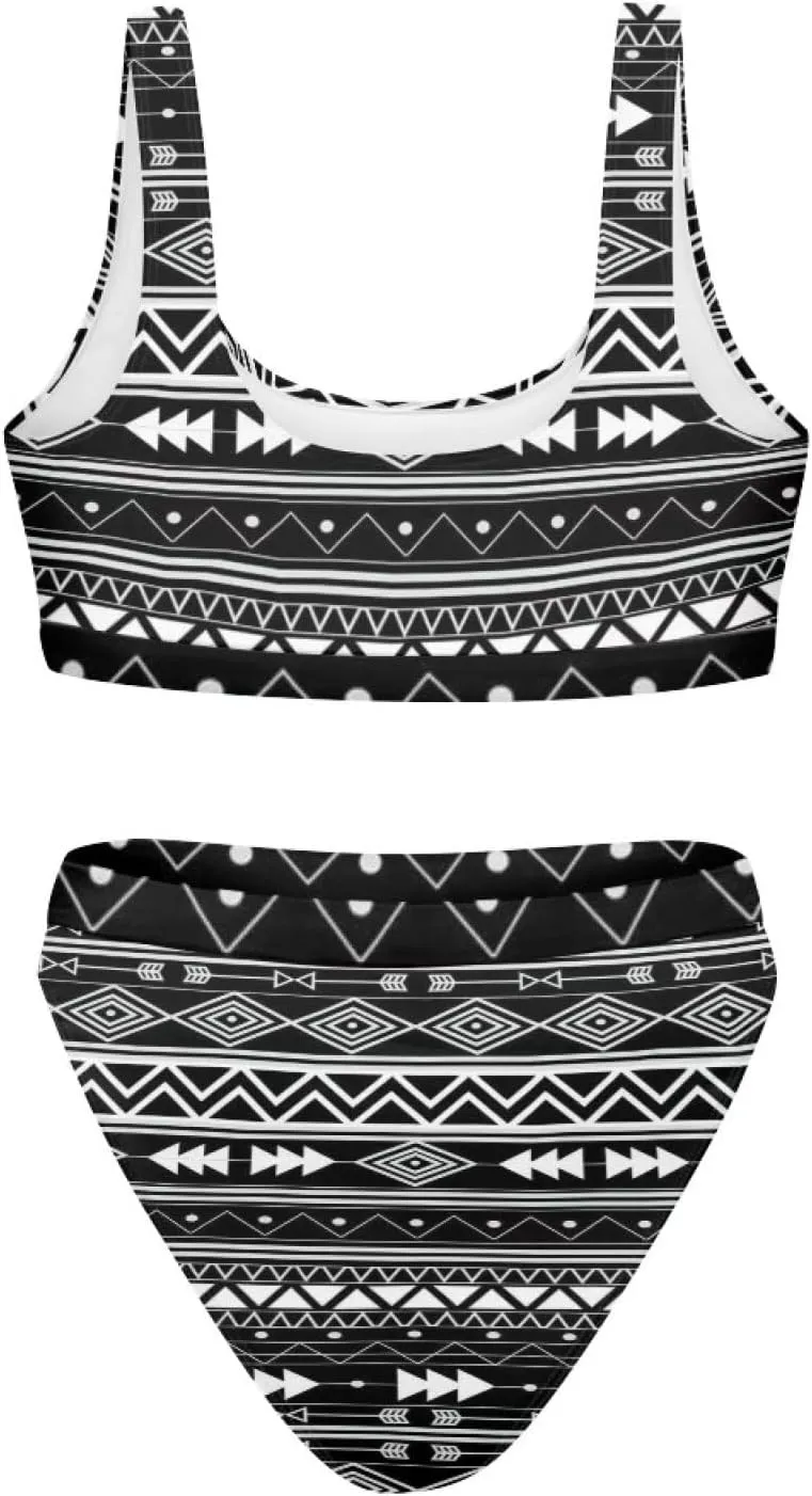 Bikini Sets for Women,High Waisted 2 Piece Swimsuit,Without Bra Pads XS-5xl
