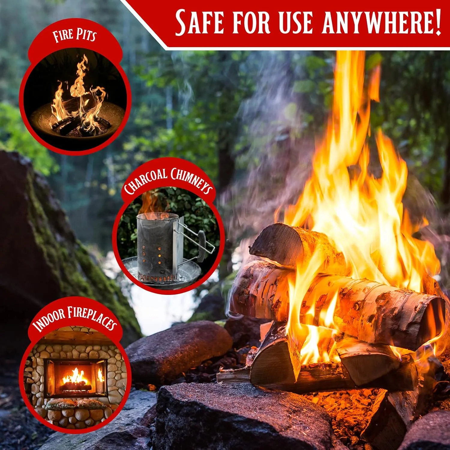 Billy Buckskin Co. Kindling Wood Fire Sticks, Firewood Kindling Stick, Fire Starter for Campfires, Firepits, Bonfires, Outdoor & Indoor Fireplaces, Approx. 280 Kiln Dried Kindling Fire Sticks per Box