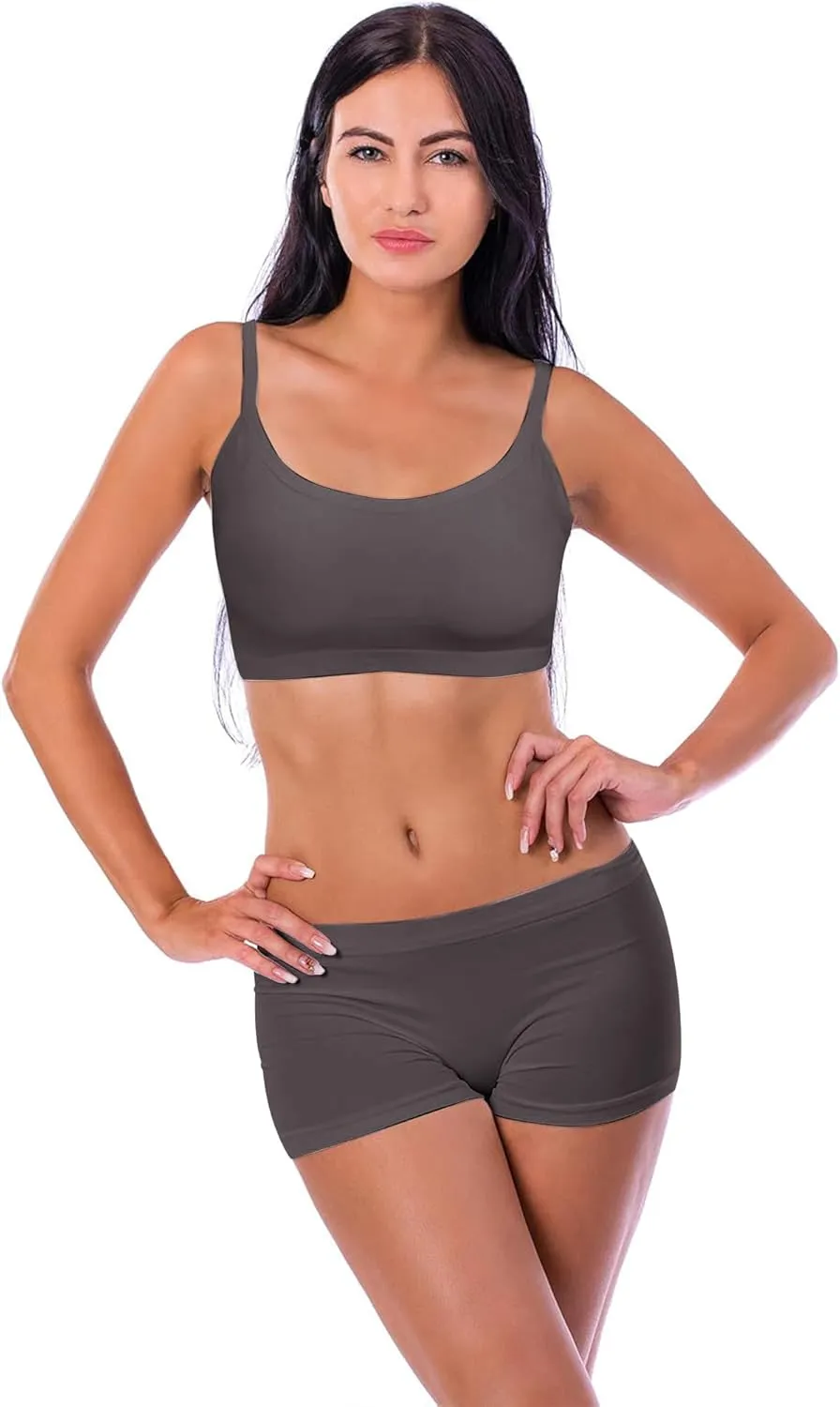 Blulu Mini Camisole Bra Wireless Padded Bra with Adjustable Straps for Women Girls