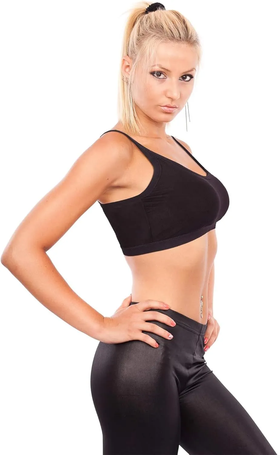 Blulu Mini Camisole Bra Wireless Padded Bra with Adjustable Straps for Women Girls