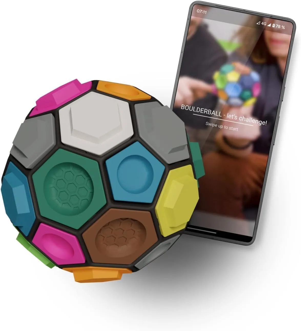 BOULDERBALL Basic 3D Climbing Ball, World Novelty, Climbing in The tiniest Space - Concentration, Creativity, Dexterity