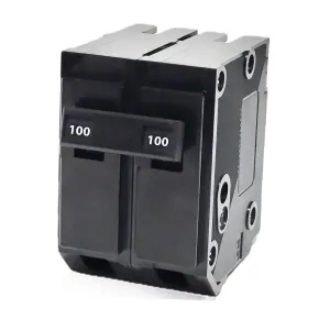 BR100A Circuit Breaker - Essential Protection for Small Electrical Circuits, BR2-Pole 100 Amp Circuit Breaker with Visi-Trip Indicator fit for Eaton fit for Cutler Hammer, 120/240V, 10 kAIC