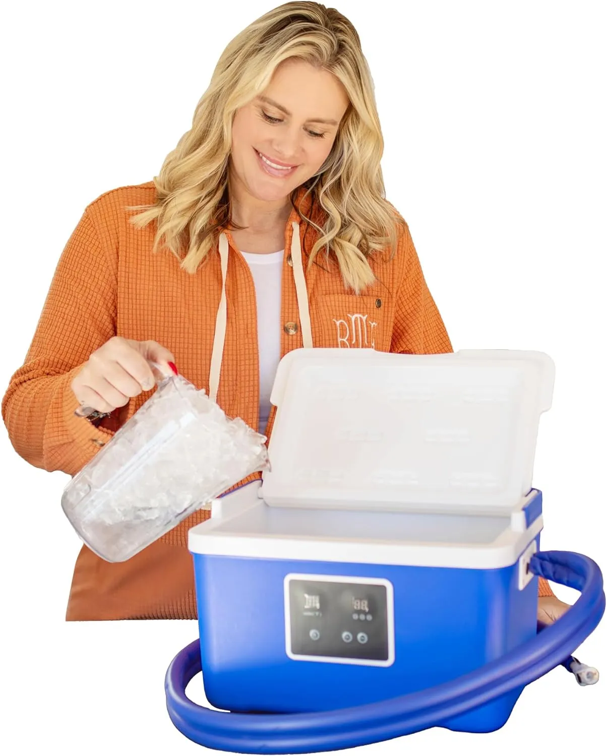 Brace Direct Blue Ice Cold Therapy Machine – Cryotherapy for Pain Relief – Ice Machine for Knee After Surgery, Back, Shoulder, Hip, and Ankle – Cold Compression for Arthritis and Post-Surgery Relief