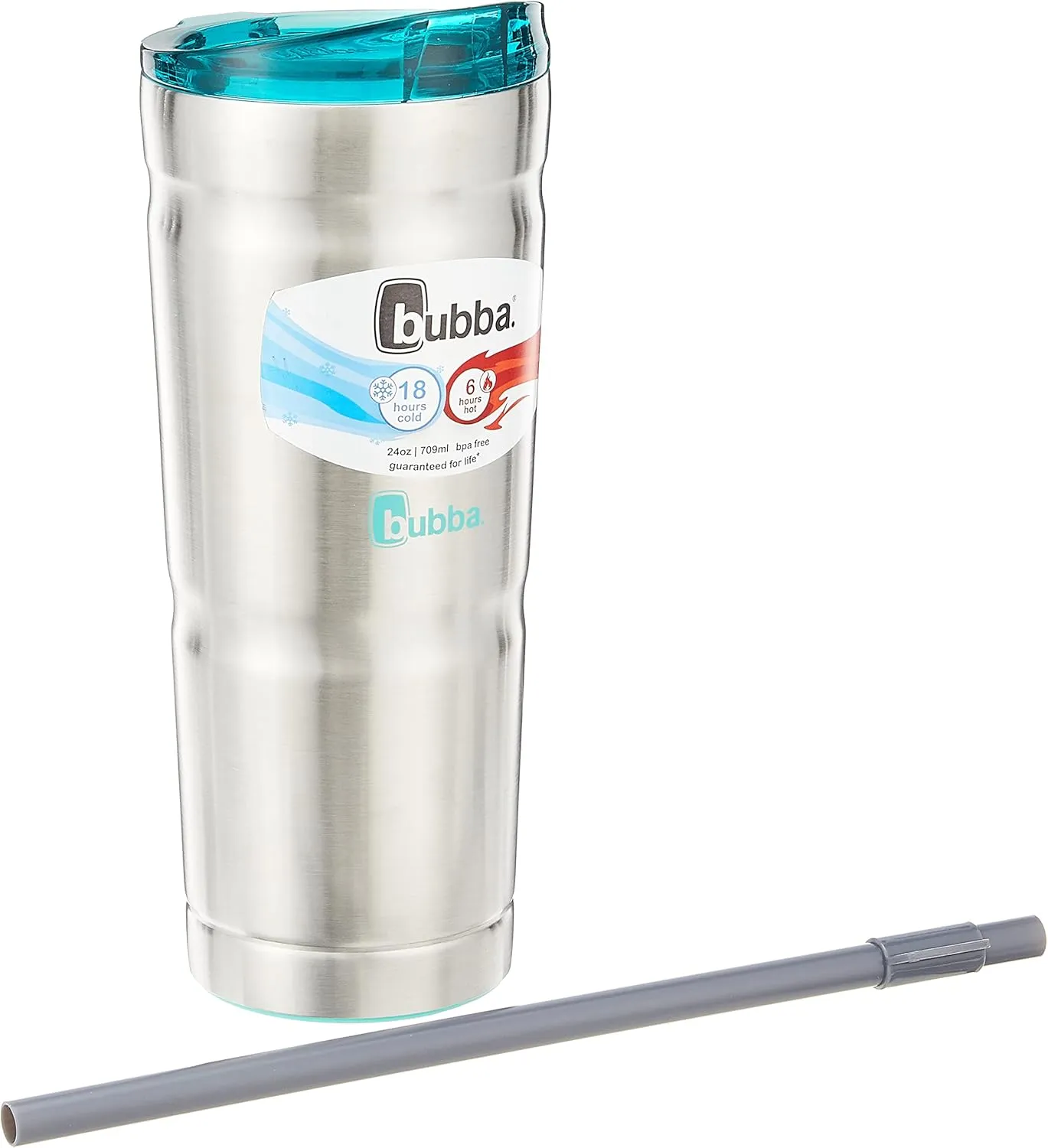Bubba Envy S Stainless Steel Tumbler with Island Teal Lid, 24 oz.