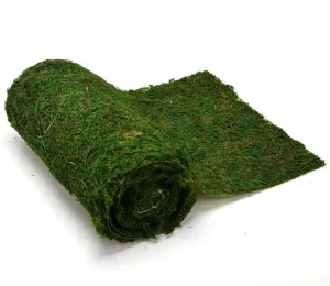 Byher Dried Moss Table Runner for Party Garden Decoration, Dark Green 30cm X 180cm ( 12" x 71" )