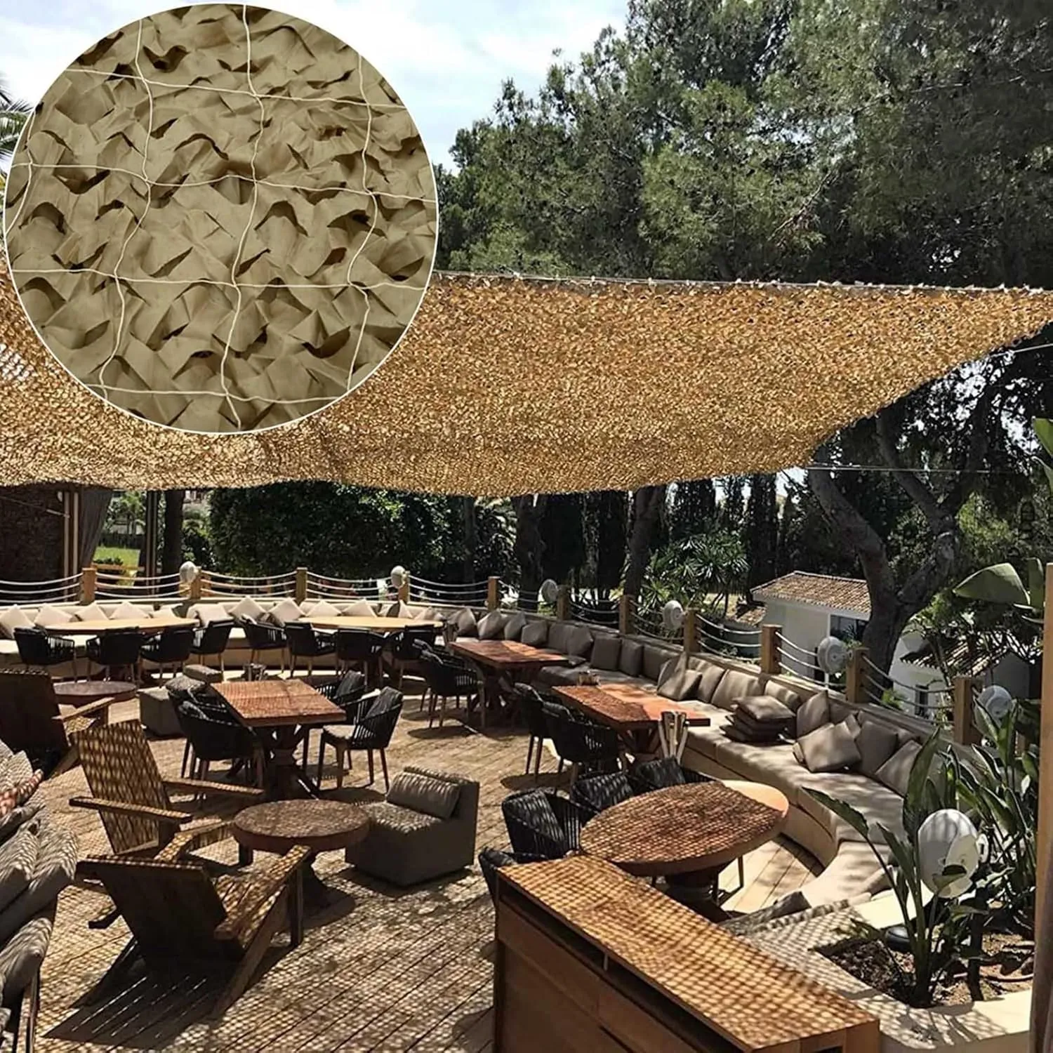 Camo Mesh Netting,Outdoor Garden Sunscreen Nets,Hunting Camouflage Net,Party Decorations,Quick Dry Oxford Fabric,for Covering,Camping Tent Pergola Cover,3x6m(10 * 20ft)