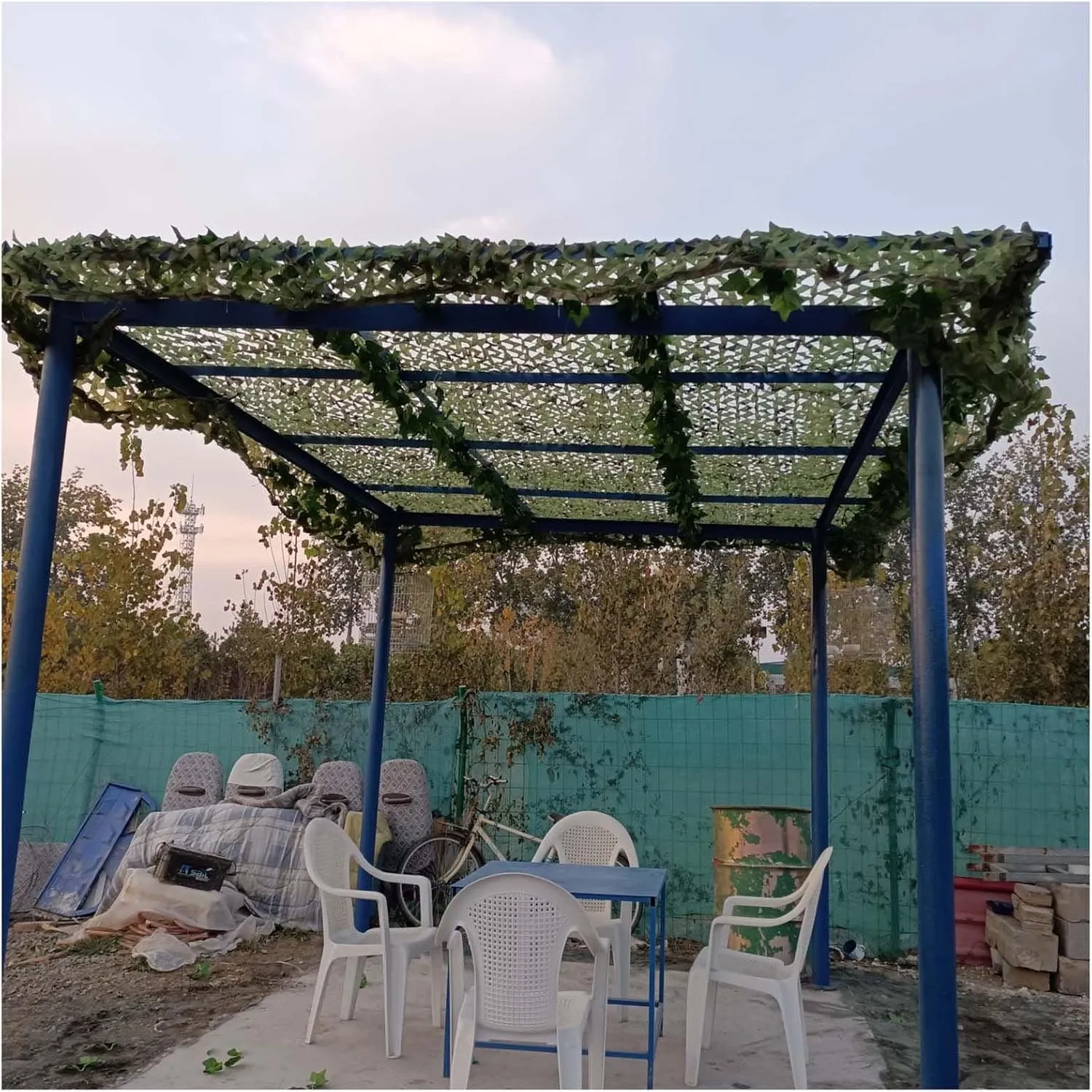 Camouflage Net Cover, Reinforced Camo Netting, Waterproof Sunshade Net, for Outdoor Hunting, Tent Hiding, Camouflage Decoration, 2/3/4/5/6m Military Sunscreen Mesh,3x8m(9.8 * 26.2ft)