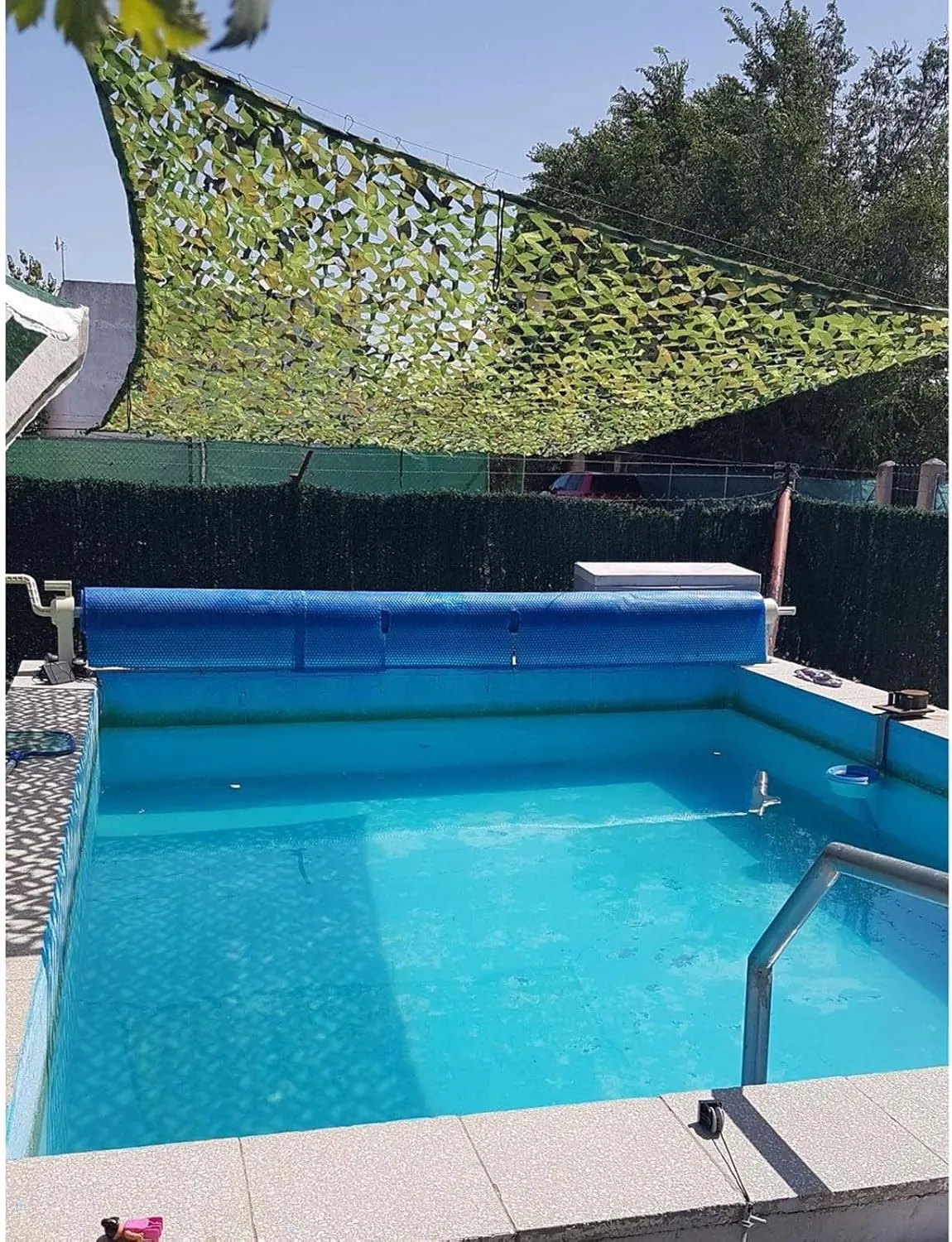 Camouflage Net Cover, Reinforced Camo Netting, Waterproof Sunshade Net, for Outdoor Hunting, Tent Hiding, Camouflage Decoration, 2/3/4/5/6m Military Sunscreen Mesh,3x8m(9.8 * 26.2ft)