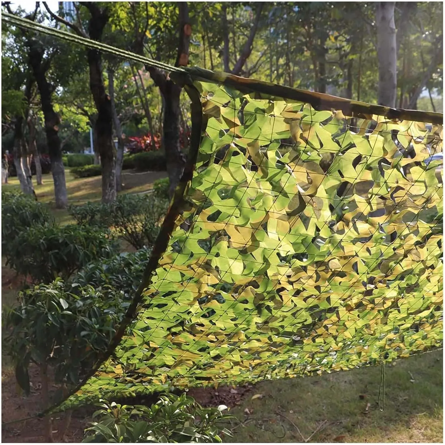 Camouflage Net Cover, Reinforced Camo Netting, Waterproof Sunshade Net, for Outdoor Hunting, Tent Hiding, Camouflage Decoration, 2/3/4/5/6m Military Sunscreen Mesh,3x8m(9.8 * 26.2ft)