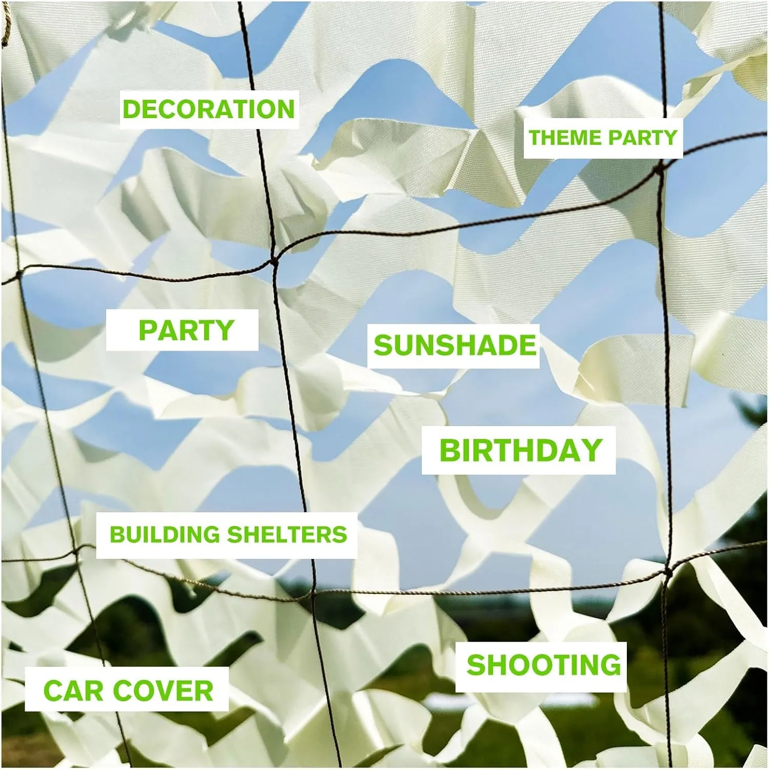 Camouflage Netting for Kids Den, 210d Oxford Polyester Beige Camo Net 3x3m 3x4m Kids Army Camouflage Net Sun Mesh Sunblock for Making Dens Around High Bed Cover Car Sunshade Shelter Tent Camping Hide