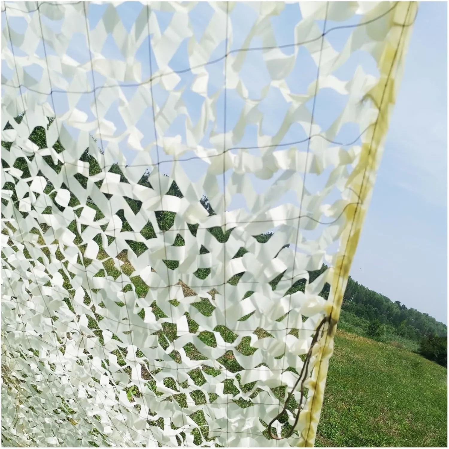 Camouflage Netting for Kids Den, 210d Oxford Polyester Beige Camo Net 3x3m 3x4m Kids Army Camouflage Net Sun Mesh Sunblock for Making Dens Around High Bed Cover Car Sunshade Shelter Tent Camping Hide