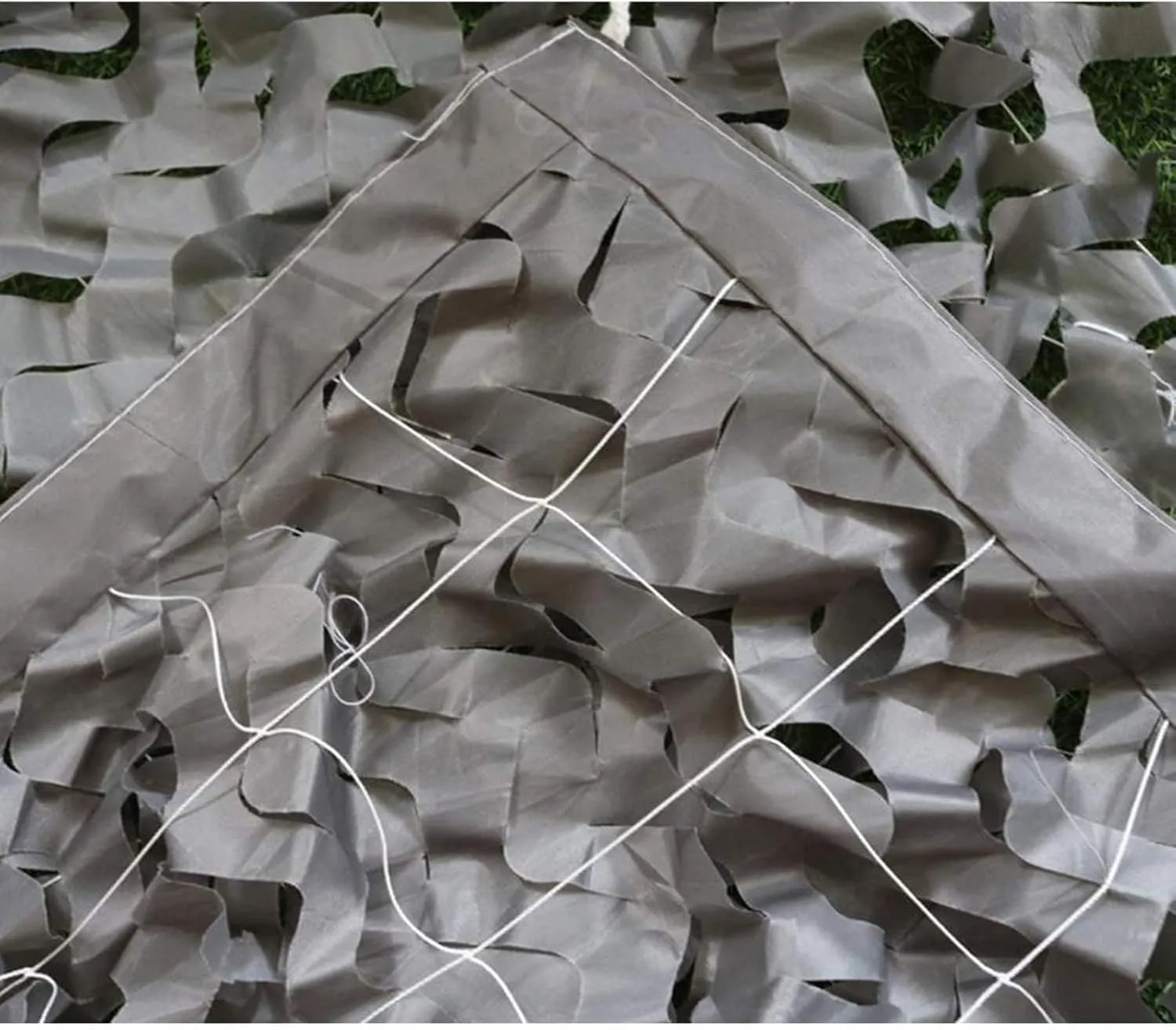 Camouflage Shade Netting, Large Bulk Roll Camo Net, Army Military Mesh, Grey Sun Protection Camouflage Net Cover, for Hunting, Tent, Garden, Various Sizes,3x5m(9.8 * 16.4ft)