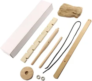 Camping Fire Equipment Double Drill Fire Tool Kit Natural Wood for Educational